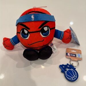 Orlando Magic Basketball Plush + Logo Keychain Bundle – NWT
